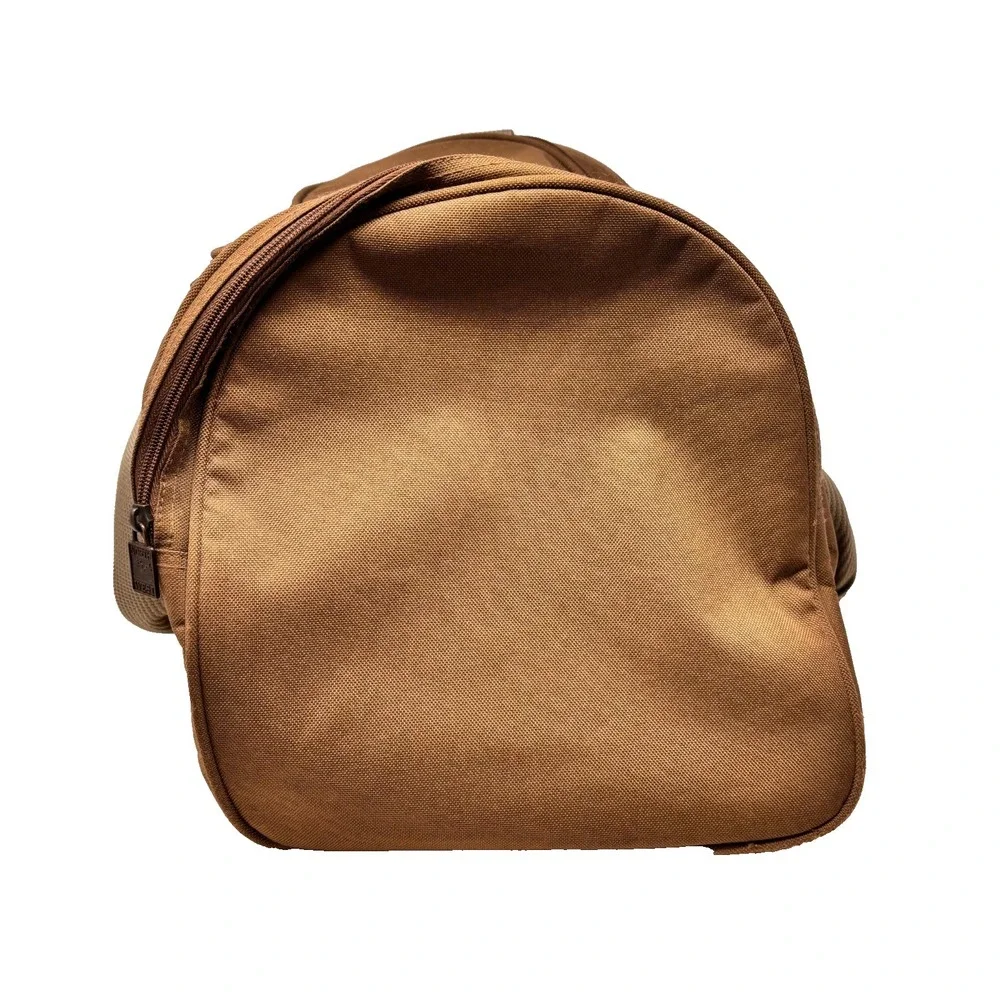 Leed's North West Weekender Brown DUFFLE Gym Travel Bag 5‎ Zippered Compartments